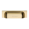 Heritage Brass Cabinet Hardware Satin Brass / Cabinet Cup Pulls / 152 / 178mm c/c Heritage Brass - Drawer Cup Pull Military Design 152mm CTC Satin Brass Finish