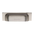 Heritage Brass Cabinet Hardware Satin Nickel / Cabinet Cup Pulls / 152 / 178mm c/c Heritage Brass - Drawer Cup Pull Military Design 152mm CTC Satin Nickel Finish
