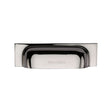 Heritage Brass Cabinet Hardware Polished Nickel / Cabinet Cup Pulls / 76 / 96mm c/c Heritage Brass - Drawer Cup Pull Military Design 96mm CTC Polished Nickel Finish