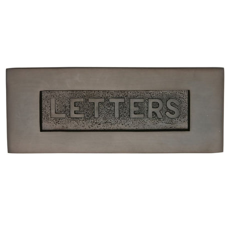 Heritage Brass Door Furniture Matt Bronze / Letter Plates / 254 x 101mm Heritage Brass - Embossed Letterplate 254 x 101mm - Matt Bronze Finish