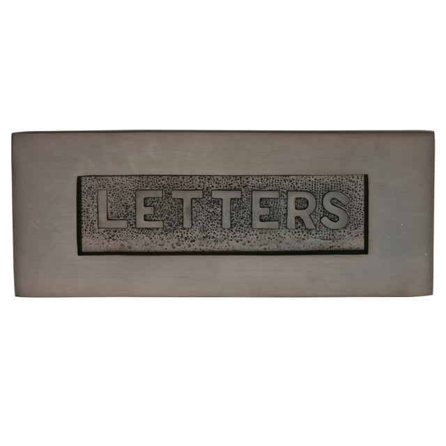 Heritage Brass Door Furniture Matt Bronze / Letter Plates / 254 x 101mm Heritage Brass - Embossed Letterplate 254 x 101mm - Matt Bronze Finish