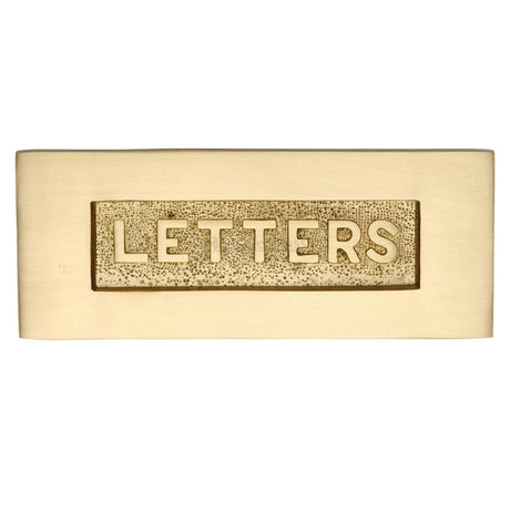 Heritage Brass Door Furniture Satin Brass / Letter Plates / 254 x 101mm Heritage Brass - Embossed Letterplate 254 x 101mm - Satin Brass Finish