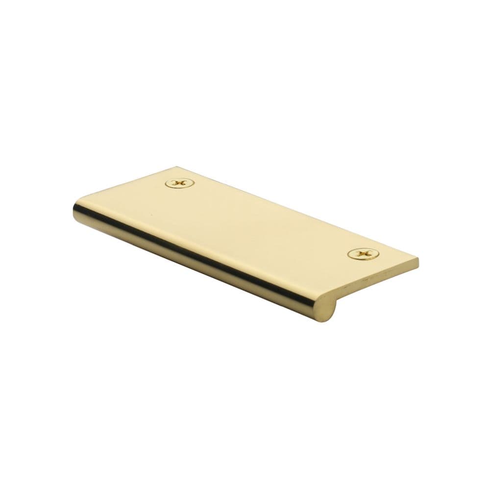 Heritage Brass Cabinet Hardware Polished Brass / Edge Pull / 100mm Heritage Brass - EP Edge Pull Cabinet Handle 100mm Polished Brass Finish