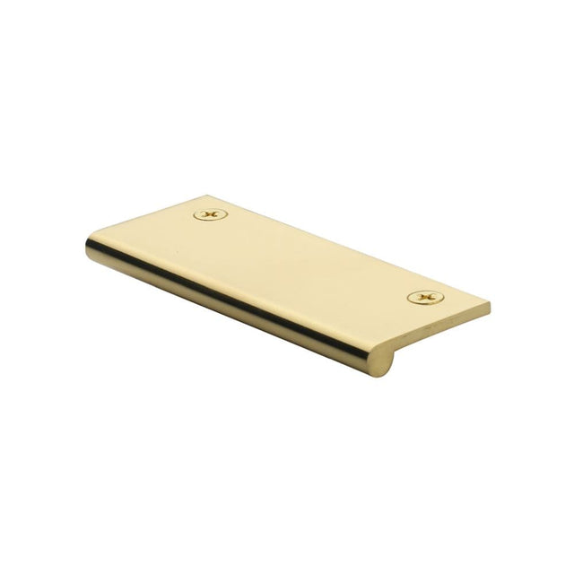 Heritage Brass Cabinet Hardware Polished Brass / Edge Pull / 100mm Heritage Brass - EP Edge Pull Cabinet Handle 100mm Polished Brass Finish