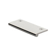 Heritage Brass Cabinet Hardware Polished Nickel / Edge Pull / 100mm Heritage Brass - EP Edge Pull Cabinet Handle 100mm Polished Nickel Finish
