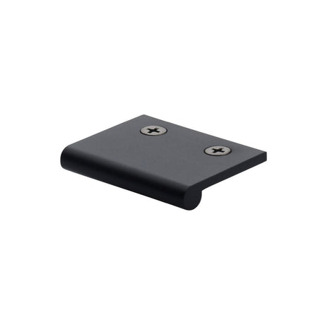Heritage Brass Cabinet Hardware Matt Black / Edge Pull / 50mm Heritage Brass - EP Edge Pull Cabinet Handle 50mm Matt Black Finish