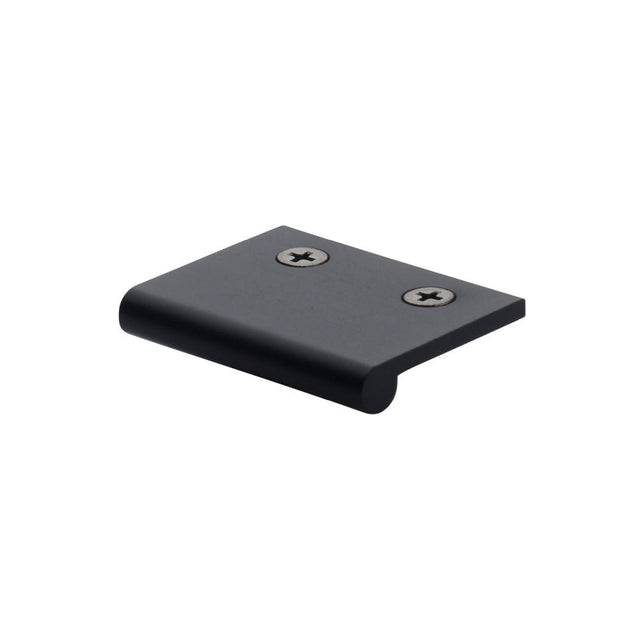 Heritage Brass Cabinet Hardware Matt Black / Edge Pull / 50mm Heritage Brass - EP Edge Pull Cabinet Handle 50mm Matt Black Finish