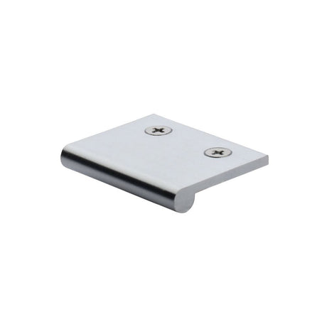 Heritage Brass Cabinet Hardware Satin Chrome / Edge Pull / 50mm Heritage Brass - EP Edge Pull Cabinet Handle 50mm Satin Chrome Finish