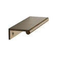 Heritage Brass Cabinet Hardware Antique Brass / Edge Pull / 100mm Heritage Brass - EPR Edge Pull Cabinet Handle 100mm Antique Brass Finish