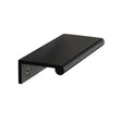 Heritage Brass Cabinet Hardware Matt Black / Edge Pull / 100mm Heritage Brass - EPR Edge Pull Cabinet Handle 100mm Matt Black Finish