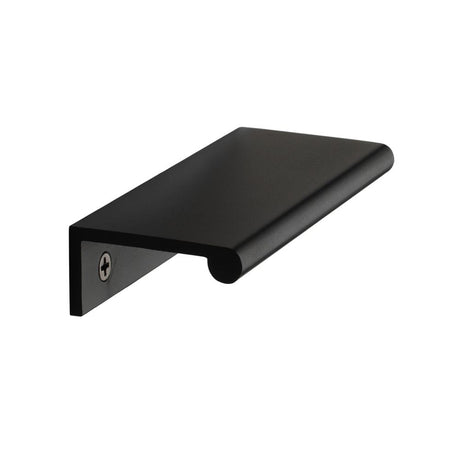 Heritage Brass Cabinet Hardware Matt Black / Edge Pull / 100mm Heritage Brass - EPR Edge Pull Cabinet Handle 100mm Matt Black Finish