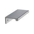 Heritage Brass Cabinet Hardware Satin Chrome / Edge Pull / 100mm Heritage Brass - EPR Edge Pull Cabinet Handle 100mm Satin Chrome Finish