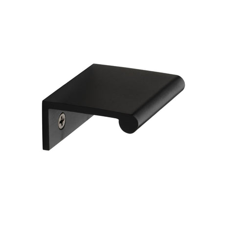 Heritage Brass Cabinet Hardware Matt Black / Edge Pull / 50mm Heritage Brass - EPR Edge Pull Cabinet Handle 50mm Matt Black Finish