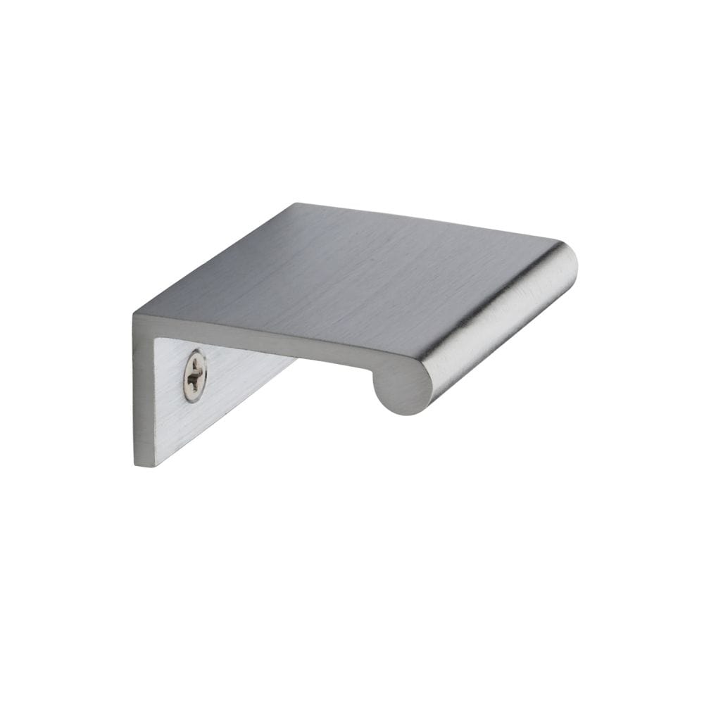Heritage Brass Cabinet Hardware Satin Chrome / Edge Pull / 50mm Heritage Brass - EPR Edge Pull Cabinet Handle 50mm Satin Chrome Finish