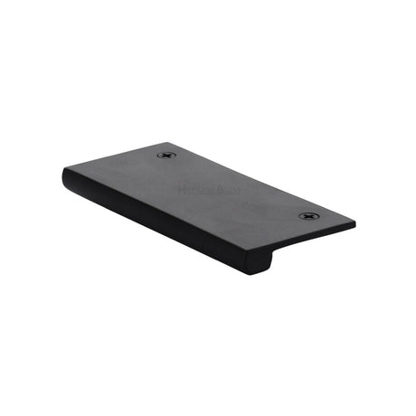 Heritage Brass Cabinet Hardware Matt Black / Edge Pull / 100mm Heritage Brass - EPT Edge Pull Cabinet Handle 100mm Matt Black Finish
