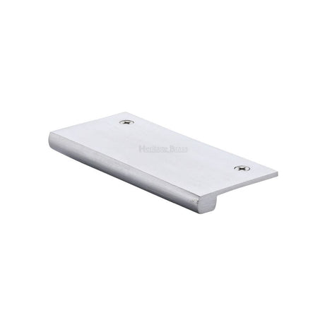 Heritage Brass Cabinet Hardware Satin Chrome / Edge Pull / 100mm Heritage Brass - EPT Edge Pull Cabinet Handle 100mm Satin Chrome Finish