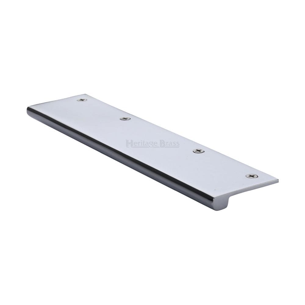 Heritage Brass Cabinet Hardware Polished Chrome / Edge Pull / 200mm Heritage Brass - EPT Edge Pull Cabinet Handle 200mm Polished Chrome Finish