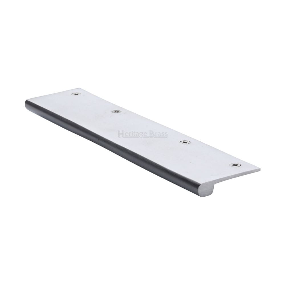 Heritage Brass Cabinet Hardware Satin Chrome / Edge Pull / 200mm Heritage Brass - EPT Edge Pull Cabinet Handle 200mm Satin Chrome Finish