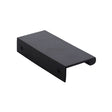 Heritage Brass Cabinet Hardware Matt Black / Edge Pull / 100mm Heritage Brass - EPTR Edge Pull Cabinet Handle 100mm Matt Black Finish