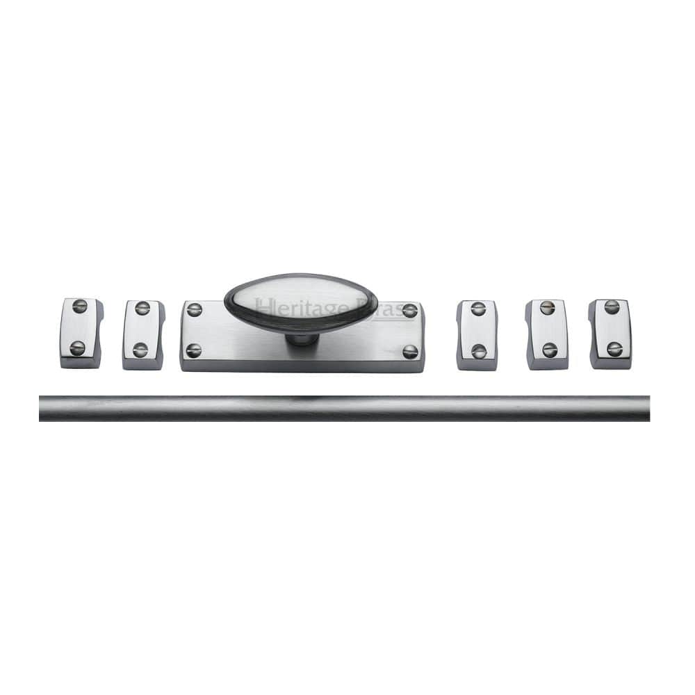 Heritage Brass Accessories Satin Chrome / Espagnolette Bolts Heritage Brass - Espagnolette Bolt Satin Chrome Finish