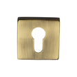 Heritage Brass Door Furniture Antique Brass / Euro Profile Escutcheons Heritage Brass - Euro Profile Cylinder Escutcheon Antique Brass Finish