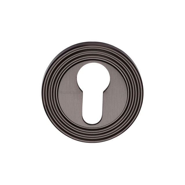 Heritage Brass Door Furniture Matt Bronze / Euro Profile Escutcheons Heritage Brass - Euro Profile Cylinder Escutcheon Matt Bronze Finish