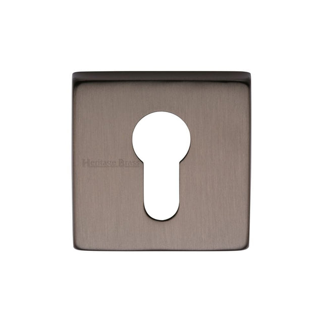 Heritage Brass Door Furniture Matt Bronze / Euro Profile Escutcheons Heritage Brass - Euro Profile Cylinder Escutcheon Matt Bronze Finish