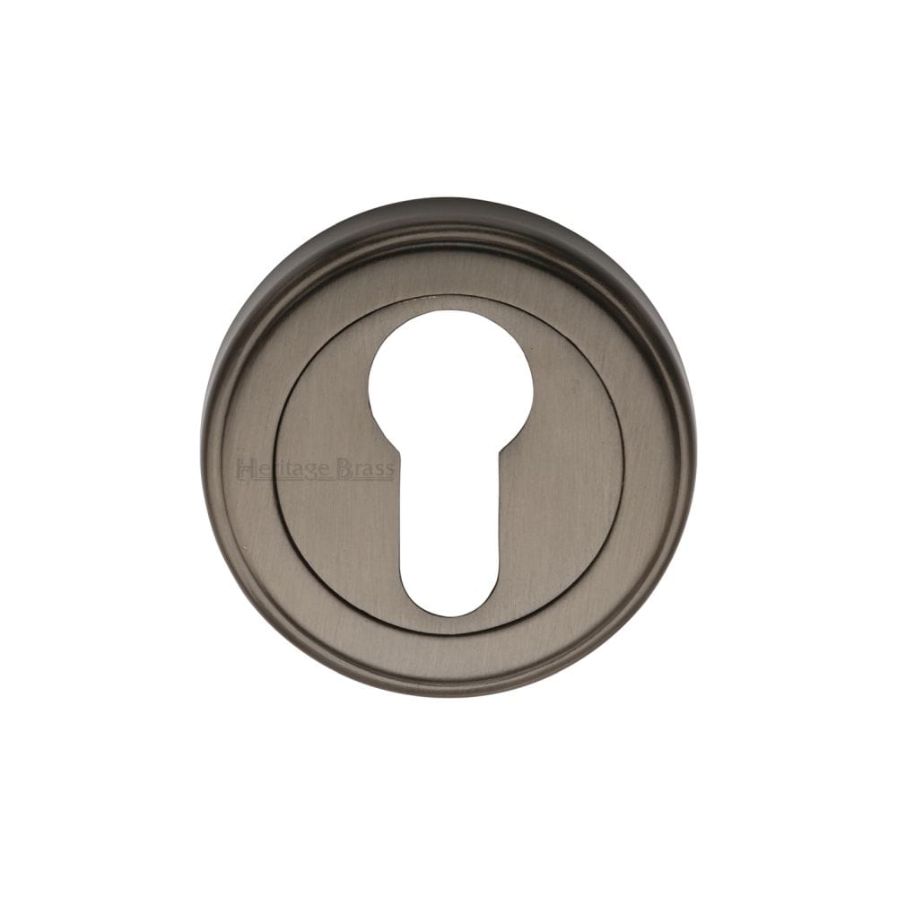 Heritage Brass Door Furniture Matt Bronze / Euro Profile Escutcheons Heritage Brass - Euro Profile Cylinder Escutcheon Matt Bronze Finish
