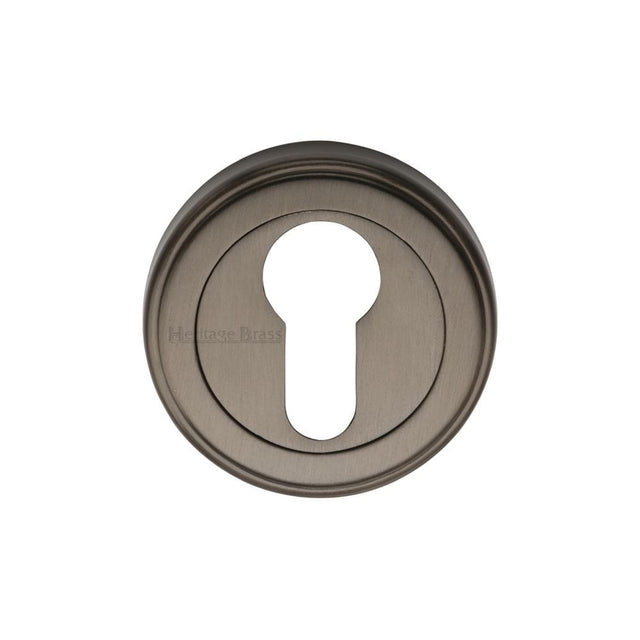 Heritage Brass Door Furniture Matt Bronze / Euro Profile Escutcheons Heritage Brass - Euro Profile Cylinder Escutcheon Matt Bronze Finish