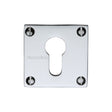 Heritage Brass Door Furniture Polished Chrome / Euro Profile Escutcheons Heritage Brass - Euro Profile Cylinder Escutcheon Polished Chrome Finish