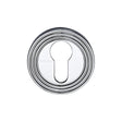 Heritage Brass Door Furniture Polished Chrome / Euro Profile Escutcheons Heritage Brass - Euro Profile Cylinder Escutcheon Polished Chrome Finish