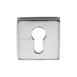 Heritage Brass Door Furniture Polished Chrome / Euro Profile Escutcheons Heritage Brass - Euro Profile Cylinder Escutcheon Polished Chrome Finish