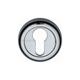 Heritage Brass Door Furniture Polished Chrome / Euro Profile Escutcheons Heritage Brass - Euro Profile Cylinder Escutcheon Polished Chrome Finish