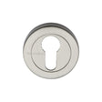 Heritage Brass Door Furniture Satin Nickel / Euro Profile Escutcheons Heritage Brass - Euro Profile Cylinder Escutcheon Satin Nickel Finish