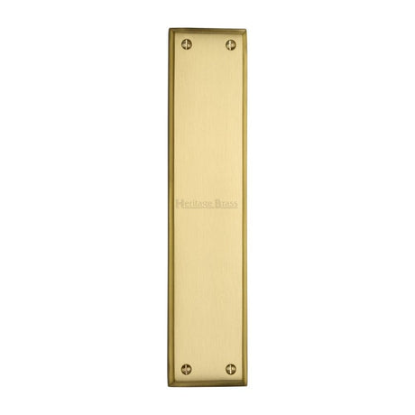 Heritage Brass Door Furniture Satin Brass / Finger Plates / 282 x 63mm Heritage Brass - Fingerplate 282 x 63mm - Satin Brass Finish