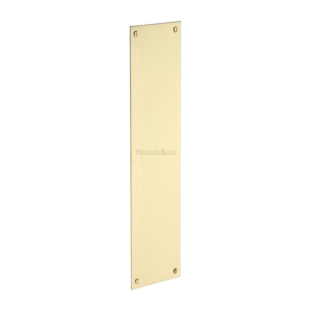 Heritage Brass Door Furniture Satin Brass / Finger Plates / 350 x 76mm Heritage Brass - Fingerplate 350 x 76mm - Satin Brass Finish