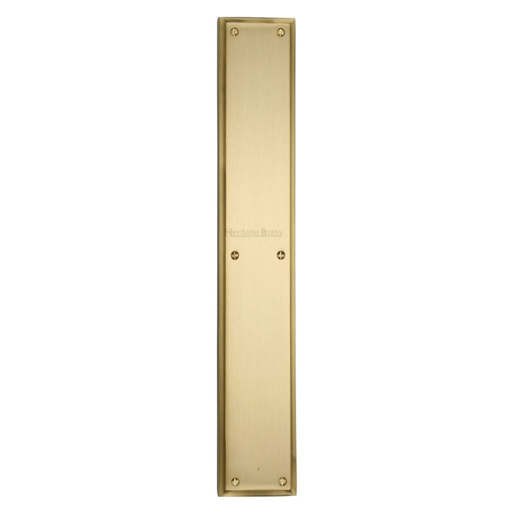 Heritage Brass Door Furniture Satin Brass / Finger Plates / 462 x 76mm Heritage Brass - Fingerplate 462 x 76mm - Satin Brass Finish
