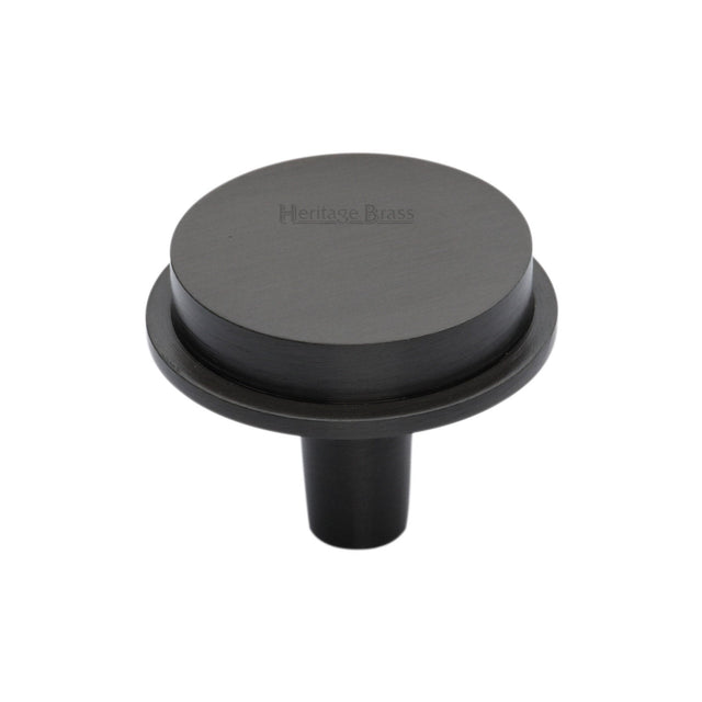 Heritage Brass Cabinet Hardware Matt Bronze / Cabinet Knobs / 32mm Dia. Heritage Brass - Flat Round Knob Design 32 mm Matt Bronze finish