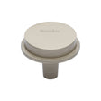 Heritage Brass Cabinet Hardware Satin Nickel / Cabinet Knobs / 32mm Dia. Heritage Brass - Flat Round Knob Design 32 mm Satin Nickel finish