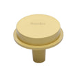 Heritage Brass Cabinet Hardware Satin Brass / Cabinet Knobs / 38mm Dia. Heritage Brass - Flat Round Knob Design 38 mm Satin Brass finish