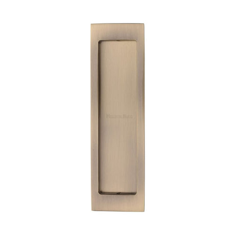 Heritage Brass Door Furniture Antique Brass / Flush Handle / Rectangular Heritage Brass - Flush Pull 197mm Antique Brass Finish