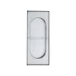 Heritage Brass Door Furniture Satin Chrome / Flush Handle / Rectangular Heritage Brass - Flush Pull Handle 105mm Satin Chrome Finish
