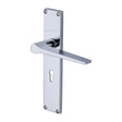 Heritage Brass Door Furniture Polished Chrome / Std. Lock Handles Heritage Brass - Gio Lever Lock Door Handle on 200mm Plate Polished Chrome finish