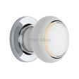 Heritage Brass Door Furniture Polished Chrome / Mortice Knobs Heritage Brass - Gold Line Knob with Polished Chrome base