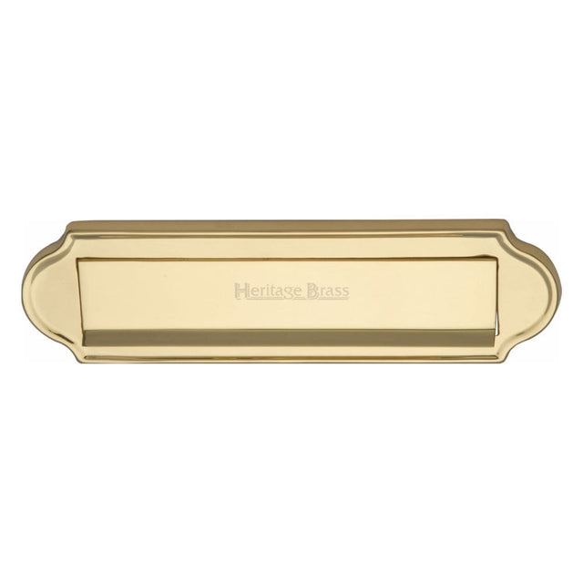 Heritage Brass Door Furniture Polished Brass / Letter Plates / 280 x 78mm Heritage Brass - Gravity Letterplate 280 x 78mm - Polished Brass Finish