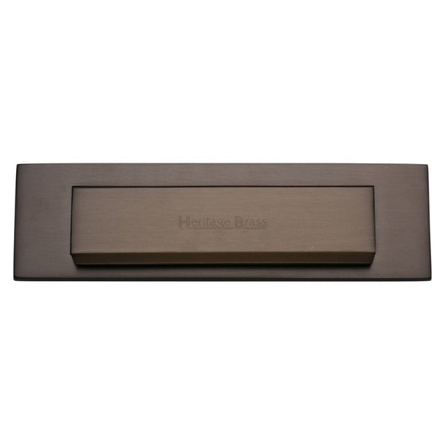 Heritage Brass Door Furniture Matt Bronze / Letter Plates / 280 x 80mm Heritage Brass - Gravity Letterplate 280 x 80mm - Matt Bronze Finish