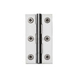 Heritage Brass Hinges Polished Chrome / Extruded Brass Hinge / 2.5" / 65mm Heritage Brass - Hinge Brass 2 1/2" x 1 3/8" Polished Chrome Finish