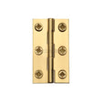 Heritage Brass Hinges Polished Brass / Extruded Brass Hinge / 2" (51mm) Heritage Brass - Hinge Brass 2" X 1 1/8" Polished Brass Finish