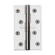 Heritage Brass Hinges Polished Chrome / Extruded Brass Hinge / 4" x (102mm) Heritage Brass - Hinge Brass 4" x 2 3/8" Polished Chrome Finish