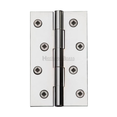 Heritage Brass Hinges Polished Chrome / Extruded Brass Hinge / 4" x (102mm) Heritage Brass - Hinge Brass 4" x 2 3/8" Polished Chrome Finish